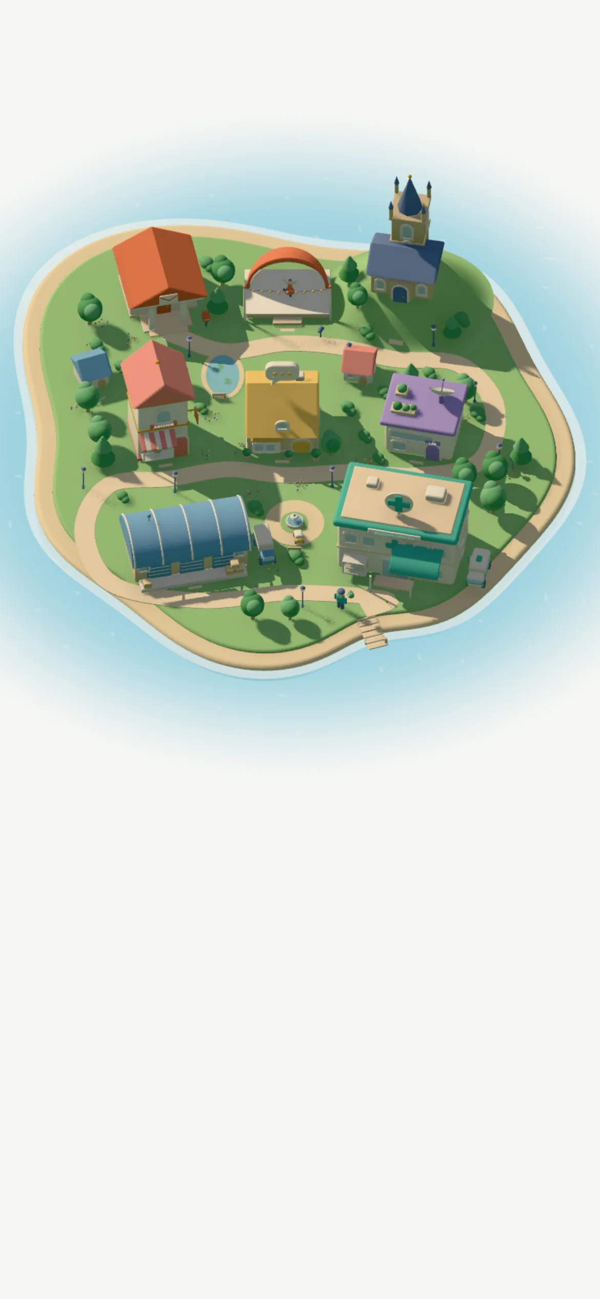 A small town: every building is a place I shipped something