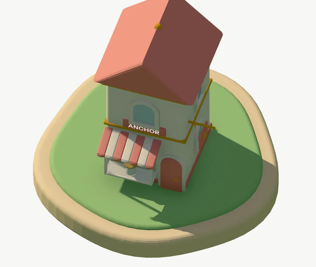 Anchor, drawn as the jewelry shop in the town